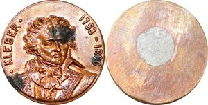 P1754 France Médaille Général Kleber Vendée Strasbourg Caire 1753 1800 SUP