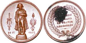 P1794 France Médaille Napoléon Le Grand Colonne Juillet 1833 Domard SUP ->Faire offre