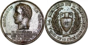 P1808 France Médaille Napoléon Le Grand Cendres Mémoire Empereur 1840 SUP