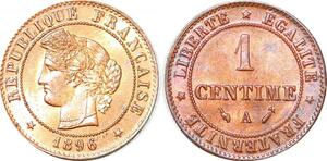 P1826 France 1 Centime Cérès 1896 A Paris FDC Un Bijou !! - Faire Offre