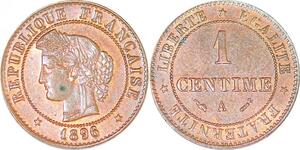 P1831 France 1 Centime Cérès 1896 A Paris SPL Un Bijou !! - Faire Offre