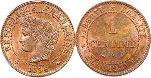 P1838 France 1 Centime Cérès 1896 A Paris SPL Un Bijou !! - Faire Offre