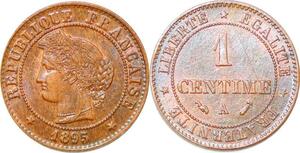 P1842 France 1 Centime Cérès 1895 A Paris SPL Un Bijou !! - Faire Offre