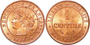 P1849 France 1 Centime Cérès 1897 A Paris FDC - Faire Offre