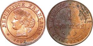 P1855 France 1 Centime Cérès 1897 A Paris FDC - Faire Offre