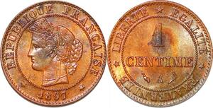 P1856 France 1 Centime Cérès 1897 A Paris SPL - Faire Offre