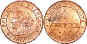 P1857 France 1 Centime Cérès 1897 A Paris FDC - Faire Offre
