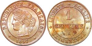 P1858 France 1 Centime Cérès 1897 A Paris FDC Un Bijou !! - Faire Offre