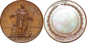 P1870 Rare France Médaille Charles X Couronnement 1825 Gayrard SUP ->Faire offre