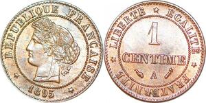 P1879 France 1 Centime Cérès 1895 A Paris SPL Un Bijou !! - Faire Offre