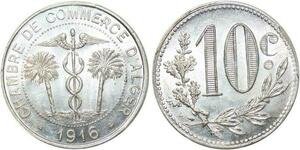 P1891 Algeria Colonies 10 Centimes Commerce Alger 1916 PCGS MS64