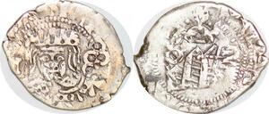 P1942 Scarce Spain Real Felipe IV Cob Valencia Dieciocheno 1642 Double Strike