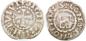 P1966 Rare France Denier Le Maine Herbert I Eveille-Chine 1015-1035 Argent ->F offre