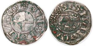 P1970 France Bourbonnais Alliance Sires Bourbon Denier St Maiolvs Argent ->Faire offre