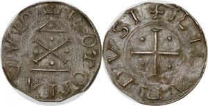 P1992 Rare France Denier Richard I (943-996) Rotomagvs Argent SUP ->Faire offre