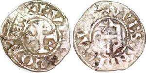 P1996 France Anjou Denier Foulques V et Geoffroi IV 1089 1143 Angers Fvlco comes ->Faire offre