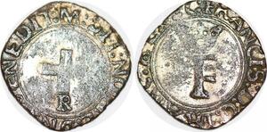 P2005 Rare France Liard Francois Ier La croisette dit à l'Orléans 1494- 1547 mint