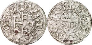 P2009 Rare France Denier Comté d'Anjou Geoffroi II 1040-1060 Gosfridvs ->Faire offre