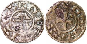 P2010 France Berri Denier Comté de Gien Geoffroi II 1158 1186 Argent ->Faire offre