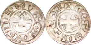 P2024 France Berri Denier Comté de Gien Geoffroi II 1158 1186 Argent ->Faire offre