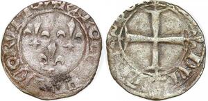 P2044 France Double Tournois 3 Lis Charles VI 2e émission 1368 1422 ->Faire offre