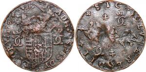 P2054 Jeton France Lorraine Charles III 3 Alérions flèche 1579 ->Faire offre