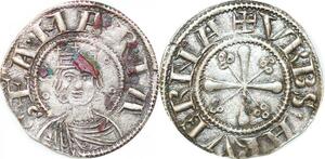 P2061 Rare France Auvergne Denier Evêché de Clermont Arverna Sea Maria Argent SUP