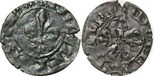 P2083 France France Double Parisis Philippe VI 1328-1350 1342 grande fleur de lis SUP