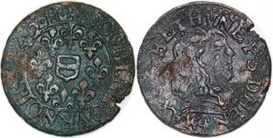 P2086 France Double Tournois Boisbelle Henrichemont Maximilien III 1642 ->Faire offre