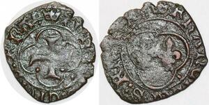 P2087 Rare Denier Tournois François Ier 1515 1547 6e point Tours -&gt; Faire offre