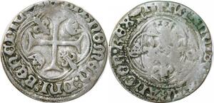 P2100 Rare France Blanc à la Couronne Francois I er 1494 1547 Argent ->Faire offre