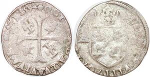 P2104 France Comtat Venaissin Douzain Clément VIII et Octave Aquaviva 1594 Carpentras