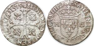 P2111 France Douzain aux 2 H Henri IV 2e type 1595 O Riom ->Faire offre