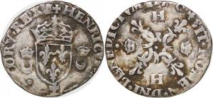 P2124 France Douzain aux croissants Henri II 155 - Atelier croix  + Caen -> M offer