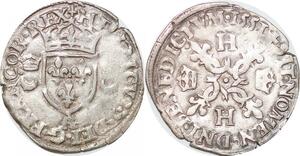 P2127 France Douzain aux croissants Henri II 1551 A Paris ->Faire offre