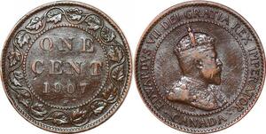 P2172 Scarce Canada Cent Edward VII 1907 H Heaton AU ->Make offer