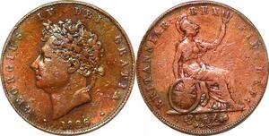 P2189 United Kingdom 1/2 penny George IV 1826 ->Make offer