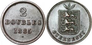 P2277 Guernsey 2 Doubles 1885 H Heaton ->Make offer