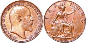 P2281 Great Britain Farthing Edward VII 1908 ->Make offer