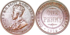 P2335 Australia Common Wealth Penny George V 1916 I ->Make offer