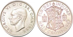 P2342 UK Half Crown George VI 1947 AU ->Make offer