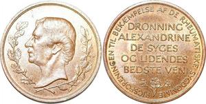 P2353 Denmark Token Alexandrine De Syces Og Lidendes UNC ->Make offfer