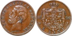 P2367 Roumanie Romania 5 Bani Carol I 1884 B Bucharest ->Make offer