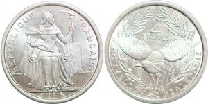 P2384 Nouvelle Calédonie 2 Francs 1971 FDC ->Faire offre