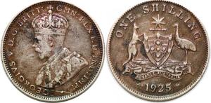 P2399 Australia Shilling George V 1922 Silver ->Make offer