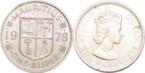 P2418 Mauritius Rupee Elizabeth II 1978 ->Make offer