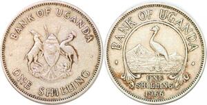 P2421 Uganda Bank One Shilling 1966 ->Make offer