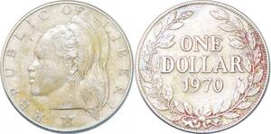 P2423 Liberia Dollar 1970 ->Make offer
