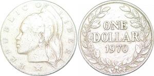 P2425 Liberia Dollar 1970 ->Make offer