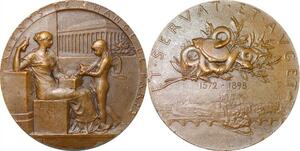 P2489 France Médaille Art Agents de Change Bourse Paris 1898 Roty Splendide ->F offre